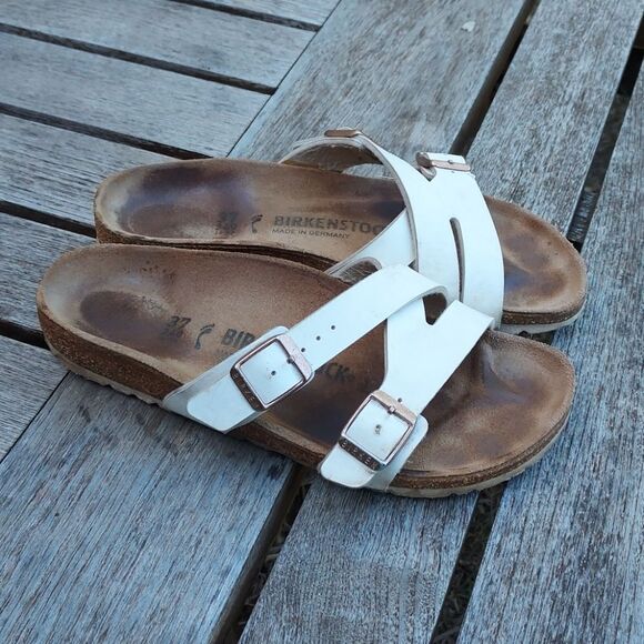 Birkenstock Shoes - Birkenstock White Sandals